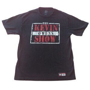 WWE Wrestling Star KO Show Kevin Owens Black Tee, size Large